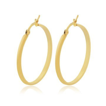 Kolczyki damskie STAL SZLACHETNA POZŁACANA koła