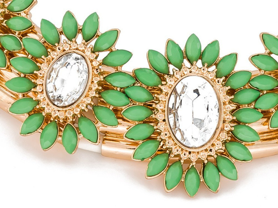 KOLIA naszyjnik DAISY zielony