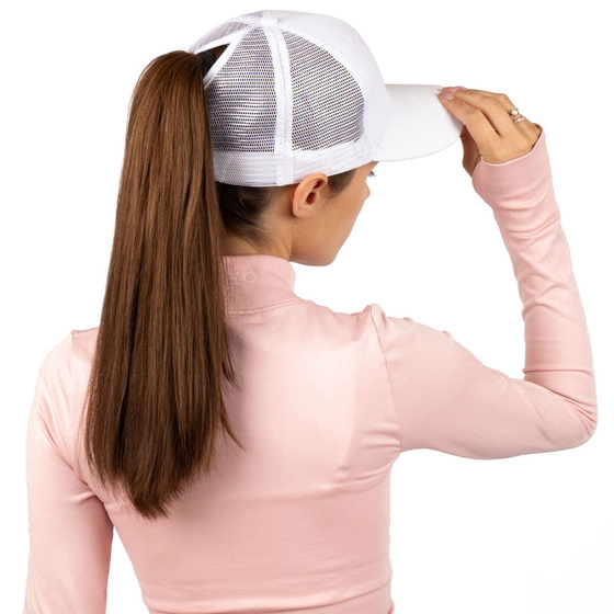 Czapka z daszkiem bejsbolówka NA KUCYK damska