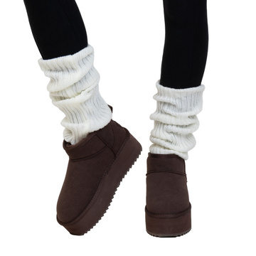 OCIEPLACZE getry na nogi DAMSKIE CIEPŁE długie ZIMA