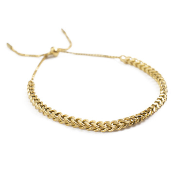 Bransoletka zaciskana STAL SZLACHETNA POZŁACANA