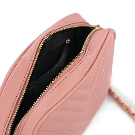 Alessio TOREBKA Damska CROSSBODY PIKOWANA na ramię łańcuszek QUILTED