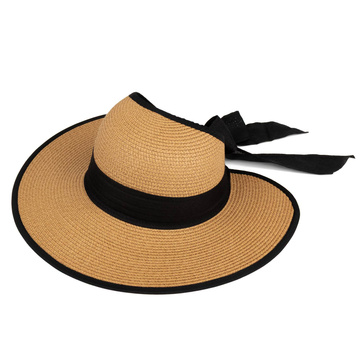 DASZEK KAPELUSZ DAMSKI Alessio słomkowy boho lato plaża KOKARDA NA KUCYK