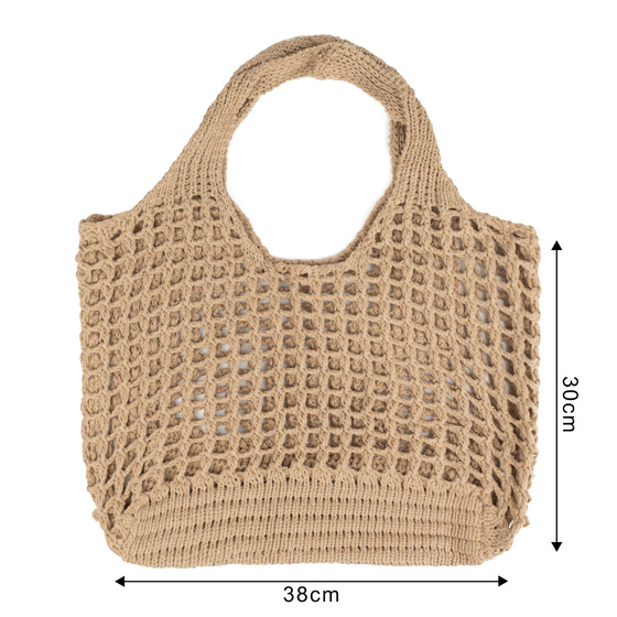 Alessio TORBA DAMSKA na ramię torebka NA ZAKUPY miejska BOHO shopperka