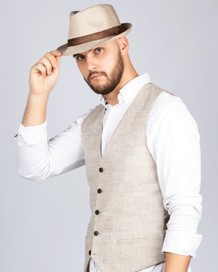 KAPELUSZ Alessio MĘSKI damski PLECIONY lato HAWANA letni PANAMA