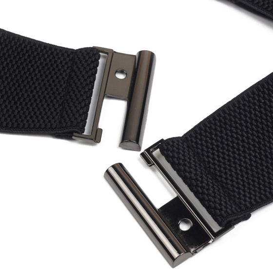 PASEK DAMSKI gumowy PAS ELASTYCZNY klamra szeroki Rozmiar M/L