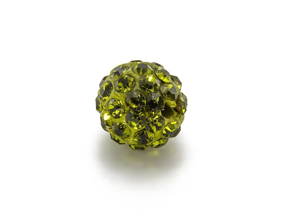 SHAMBALLA KULKA SWAROVSKI OLIVINE 228 10mm