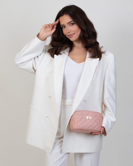 Alessio TOREBKA Damska PIKOWANA CROSSBODY na ramię łańcuszek QUILTED