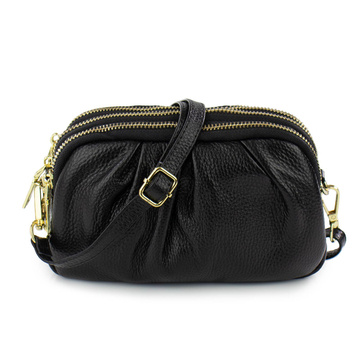 Alessio TOREBKA Damska na ramię CROSSBODY mała SKÓRA NATURALNA