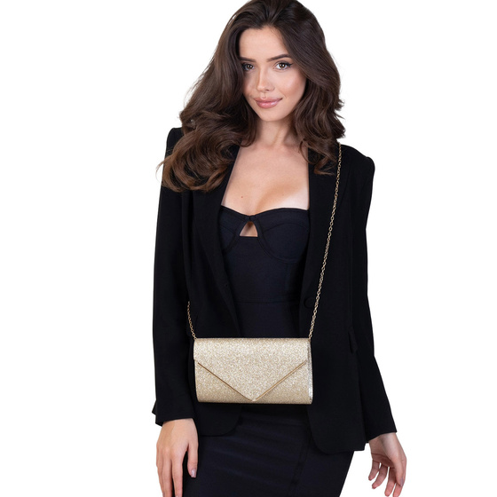 TOREBKA WIECZOROWA damska KOPERTÓWKA WIZYTOWA elegancka BROKAT