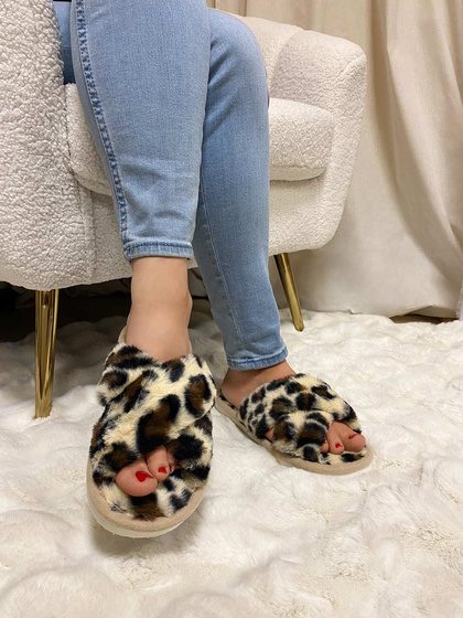 KAPCIE damskie Ciepłe PLUSZOWE CIAPY OCIEPLANE r. 36-37