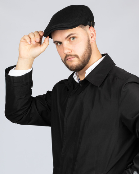 KASZKIET Męski Alessio Stylowy Elegancki FLAT CAP Jesień Zima Czapka RETRO