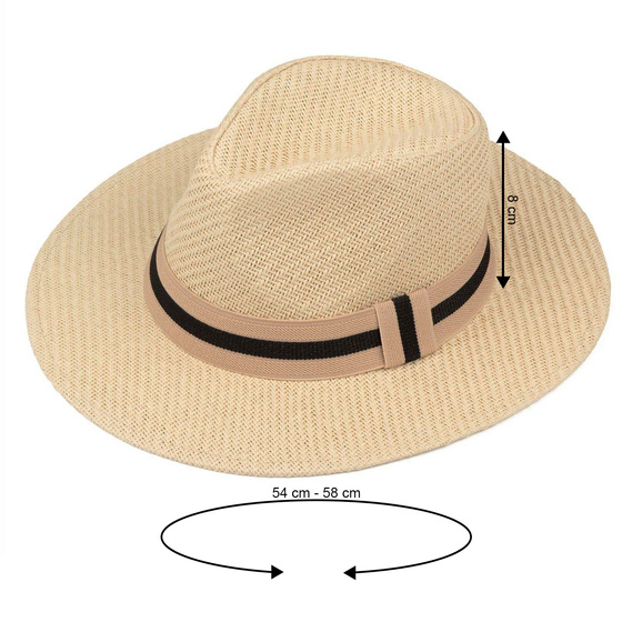 KAPELUSZ Alessio DAMSKI MĘSKI PLECIONY lato HAWANA letni PANAMA