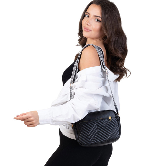 Alessio TOREBKA Damska PIKOWANA CROSSBODY na ramię PASEK QUILTED