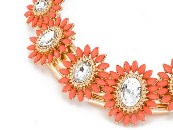 KOLIA naszyjnik DAISY koralowy