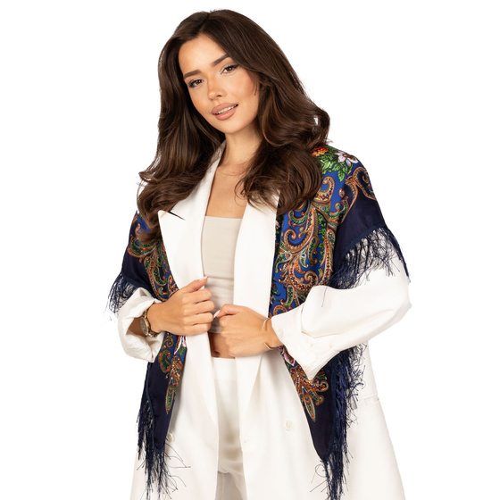 CHUSTA Ludowa Alessio GÓRALSKA Folk KWIATY DUŻA