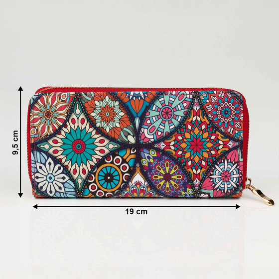 PORTFEL DAMSKI Alessio PORTMONETKA Miękki Styl Ludowy FOLK