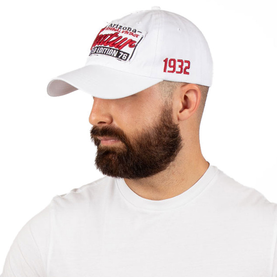 Czapka z daszkiem RETRO sportowa KASZKIETÓWKA bejsbolówka damska męska