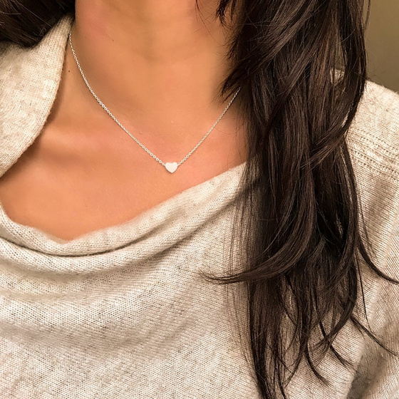 Naszyjnik SERCE delikatny STAL SZLACHETNA 316L