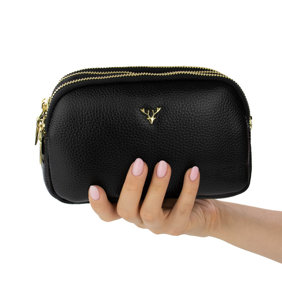 Alessio TOREBKA Damska na ramię CROSSBODY mała SKÓRA NATURALNA