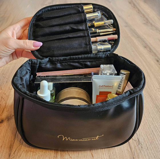 KOSMETYCZKA podróżna duża DAMSKA KUFEREK ORGANIZER na kosmetyki