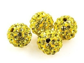 SHAMBALLA KULKA SWAROVSKI LIGHT TOPAZ 226 10mm