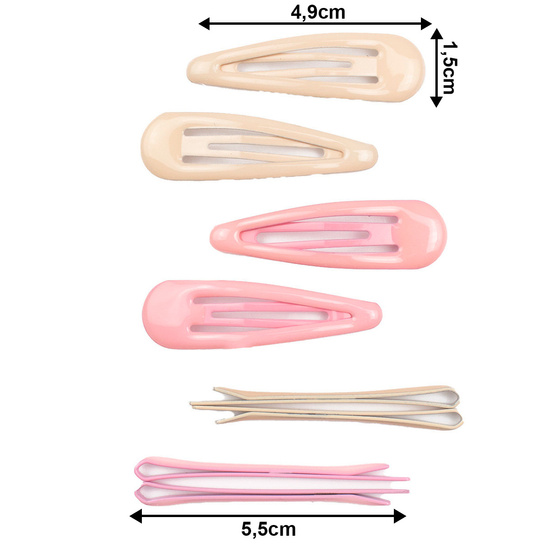 ZESTAW spinek DO WŁOSÓW SPINKA dla dziewczynki 8 SZTUK wsuwki dla dziecka
