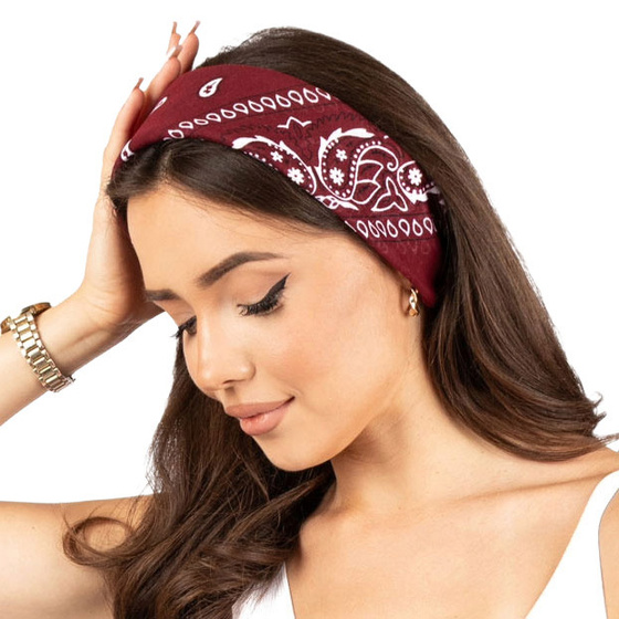 BANDAMKA BANDANA Alessio CHUSTKA CHUSTA bordowa