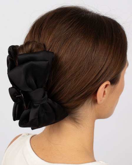 KLAMRA SZCZĘKA spinka kokarda duża ozdoba do włosów klasyczna elegancka