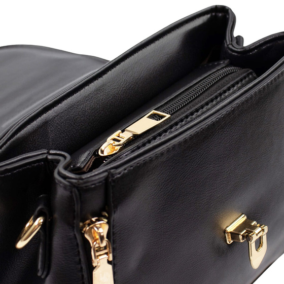 Alessio TOREBKA mała MIEJSKA kuferek DAMSKA LISTONOSZKA BRĄZ-MORELA