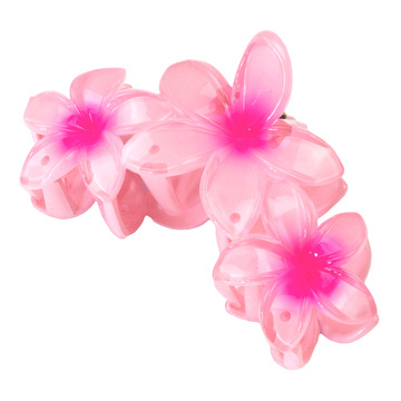 SPINKA szczęka KLAMRA do włosów duża KWIATY kwiatek HAWAJSKA KWIAT PLUMERII