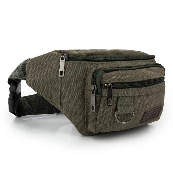 Alessio NERKA Torebka saszetka BIODRÓWKA męska POJEMNA z paskiem