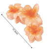 KLAMRA szczęka SPINKA do włosów duża KWIATY kwiatek HAWAJSKA KWIAT PLUMERII