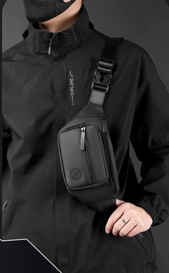 Alessio SASZETKA Torebka BIODRÓWKA NERKA męska POJEMNA TOP JAKOŚĆ