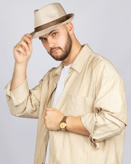 KAPELUSZ Alessio MĘSKI damski PLECIONY lato HAWANA letni PANAMA