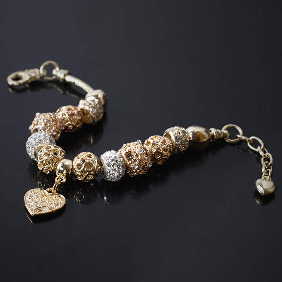 BRANSOLETKA złota damska STAL SZLACHETNA POZŁACANA