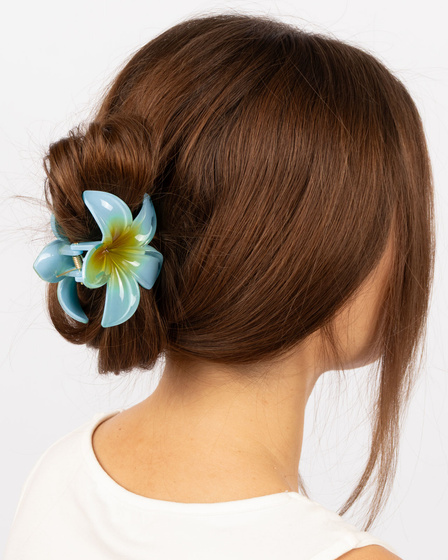 KLAMRA KWIAT szczęka duża SPINKA do włosów kwiatek HAWAJSKA KWIAT PLUMERII
