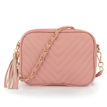 Alessio TOREBKA Damska CROSSBODY PIKOWANA na ramię łańcuszek QUILTED