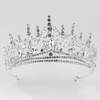 DIADEM Korona Tiara MISS GLOW ŚLUBNY srebrny cyrkonie KRYSZTAŁY