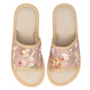 KAPCIE damskie Alessio domowe KWIATY Lekkie Miękkie FOLK r. 40-41