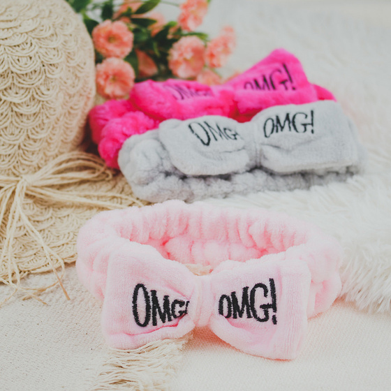 OPASKA do włosów KOSMETYCZNA różowa DO MAKIJAŻU