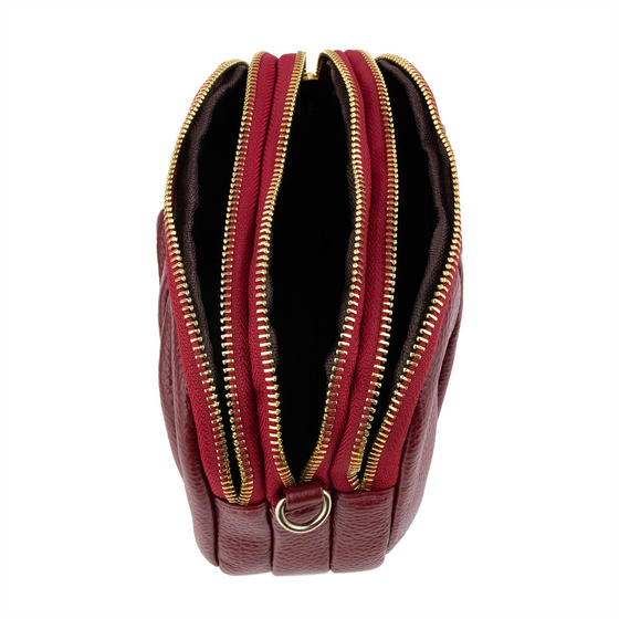 Alessio TOREBKA Damska na ramię CROSSBODY mała SKÓRA NATURALNA