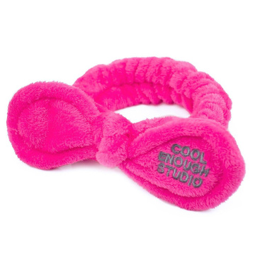 OPASKA do włosów KOSMETYCZNA uszka FUKSJA