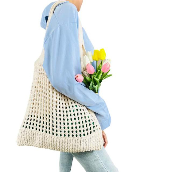 Alessio TORBA DAMSKA NA ZAKUPY na ramię torebka miejska BOHO shopperka