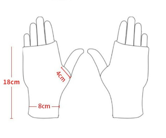 RĘKAWICZKI CIEPŁE bez palców warkocz elastyczne MITENKI krótkie damskie