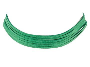 CHOKER zielony PASKI zamszowy NASZYJNIK