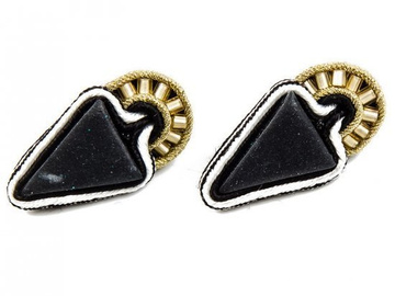 KOLCZYKI GOLD AZTEC SUTASZ