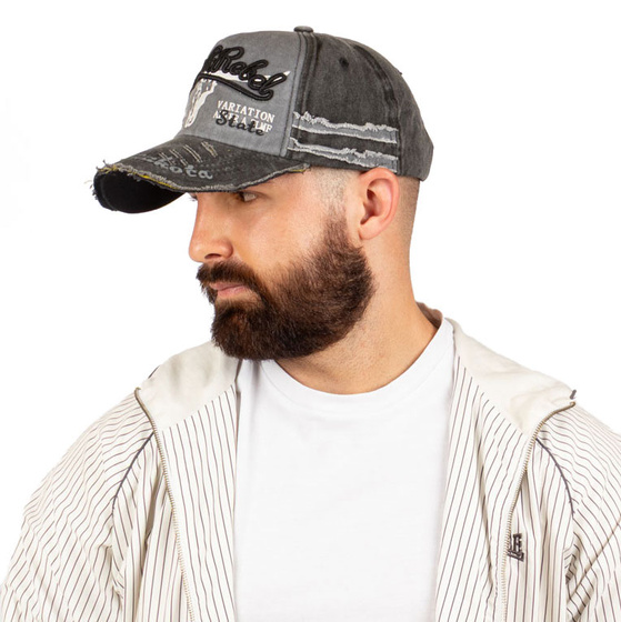 Kaszkietówka jeansowa CZAPKA Z DASZKIEM damska męska VINTAGE