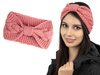 OPASKA DO WŁOSÓW na zimę SZEROKA różowa GRUBA