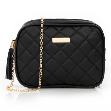 Alessio TOREBKA Damska PIKOWANA na ramię łańcuszek QUILTED CROSSBODY